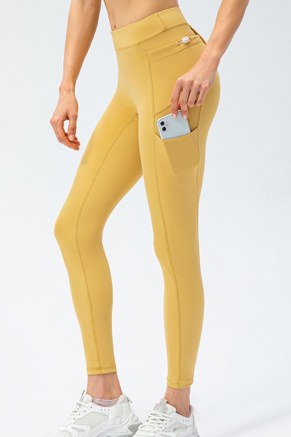 Motivation Spoken Full Size Slim Fit High Waist Long Sports Pants with Pockets