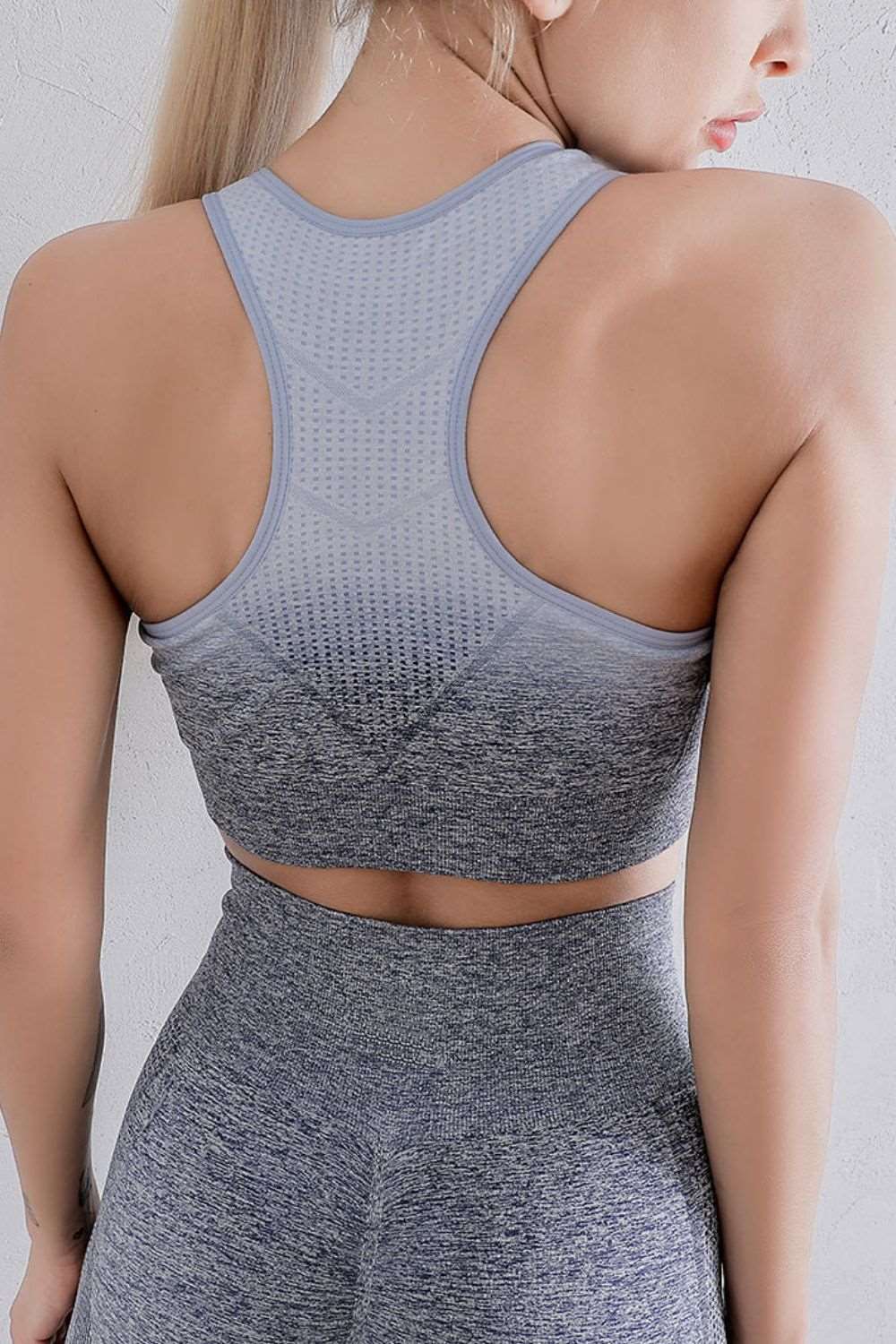 Motivation Spoken Gradient Sports Bra and Leggings Set