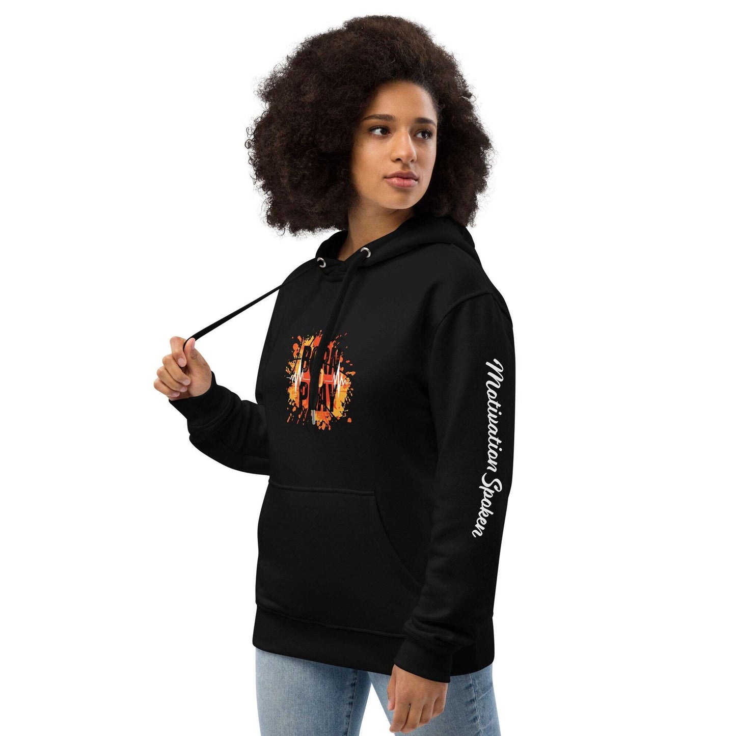 Premium Born to Pray eco hoodie.
