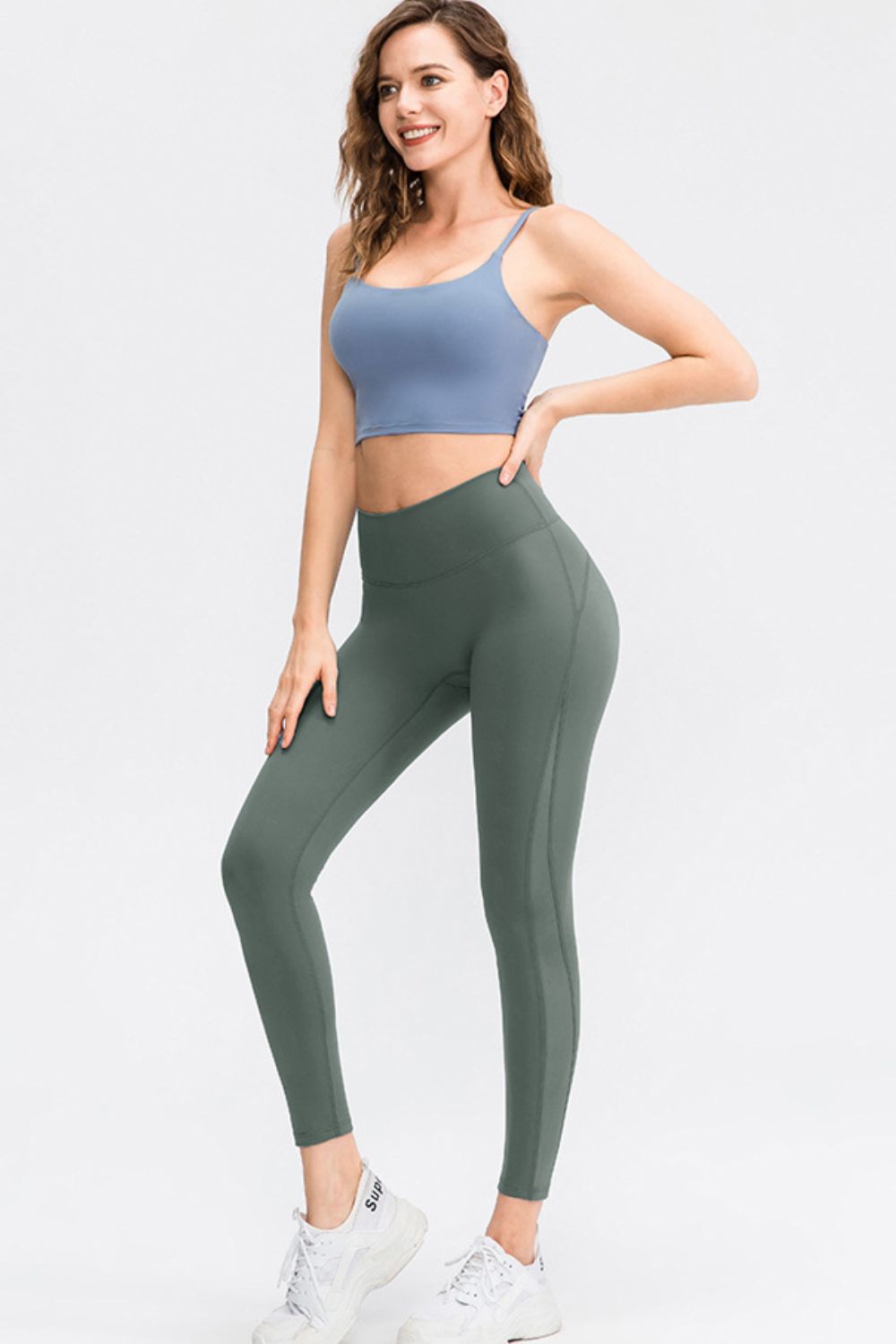 Motivation Spoken Wide Waistband Slim Fit Long Sports Pants